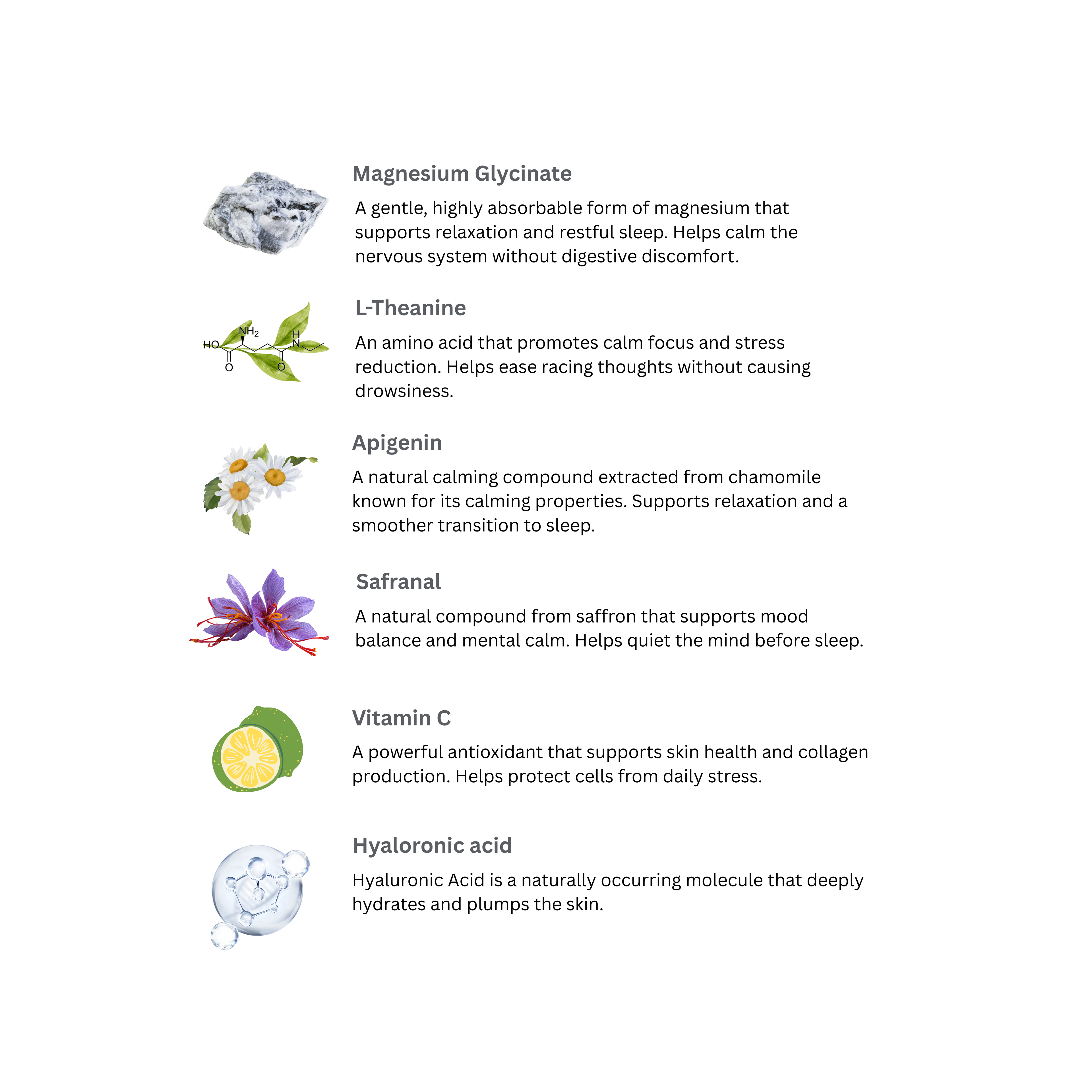 Lumineur Sleep & Glow supplement bottle by PhD neuropharmacologist